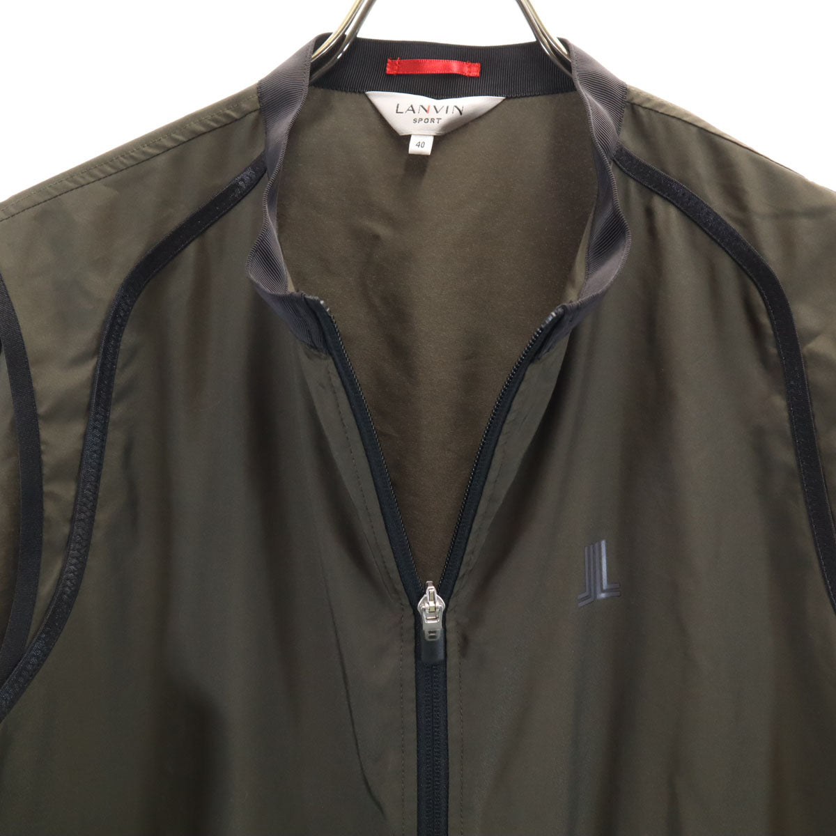 美品 LANVIN SPORT ランバンスポール ベスト 40 カーキ メンズ