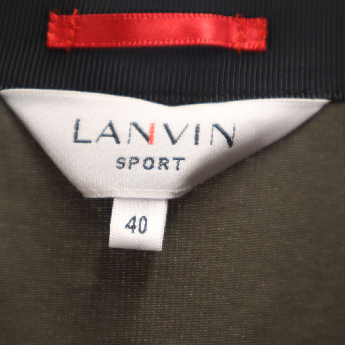 美品 LANVIN SPORT ランバンスポール ベスト 40 カーキ メンズ