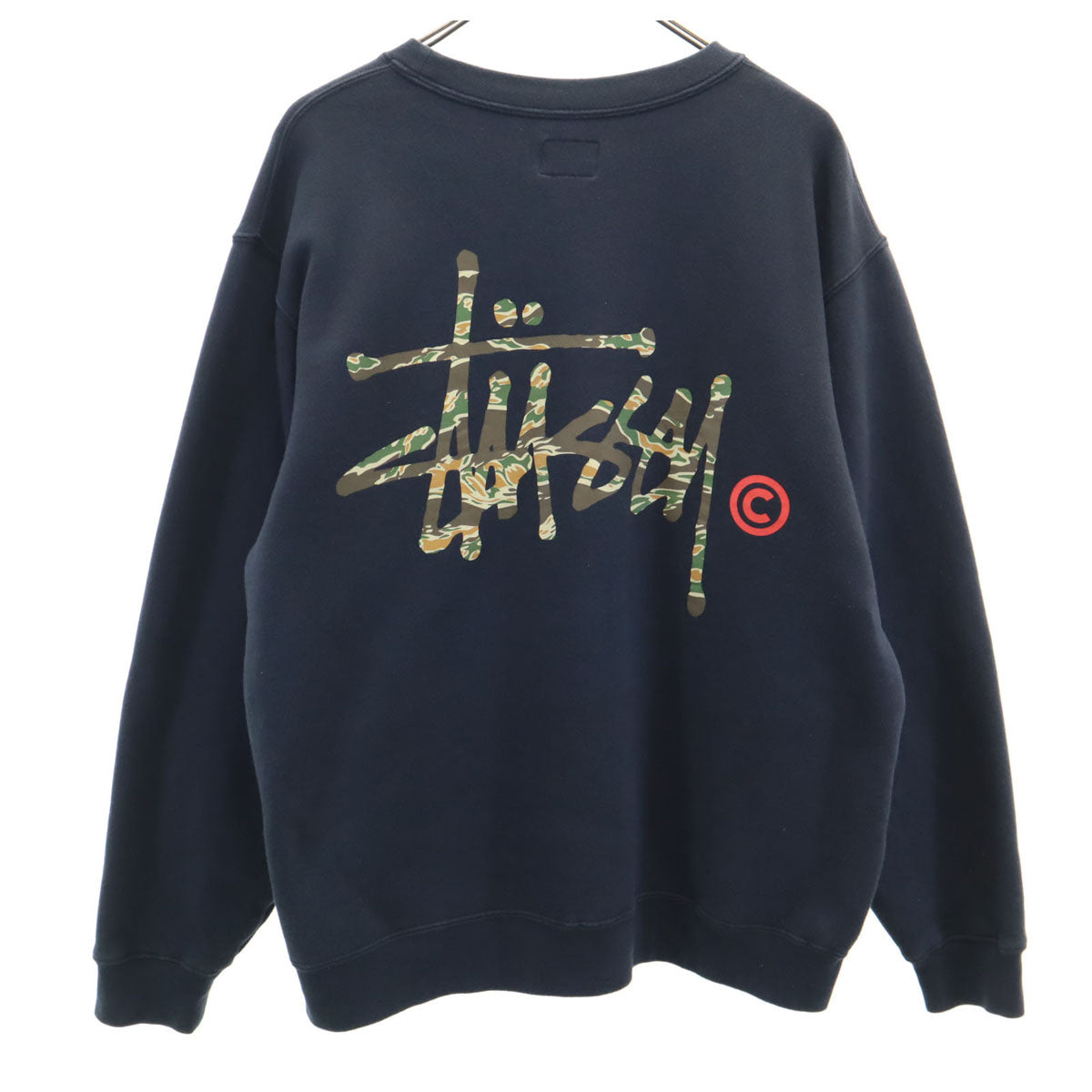 STUSSY ステューシー 長袖 スウェット L ブラック 裏起毛 メンズ