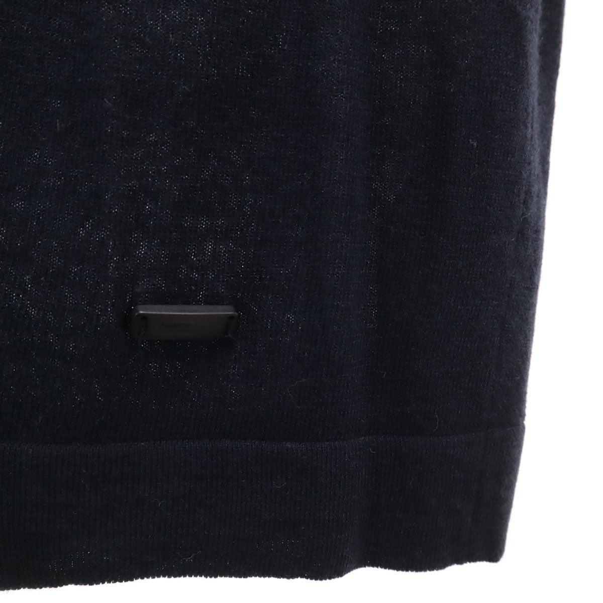 ARMANI COLLEZIONI アルマーニコレッツォーニ シルクブレンド 長袖 ニット 48 ブラック メンズ