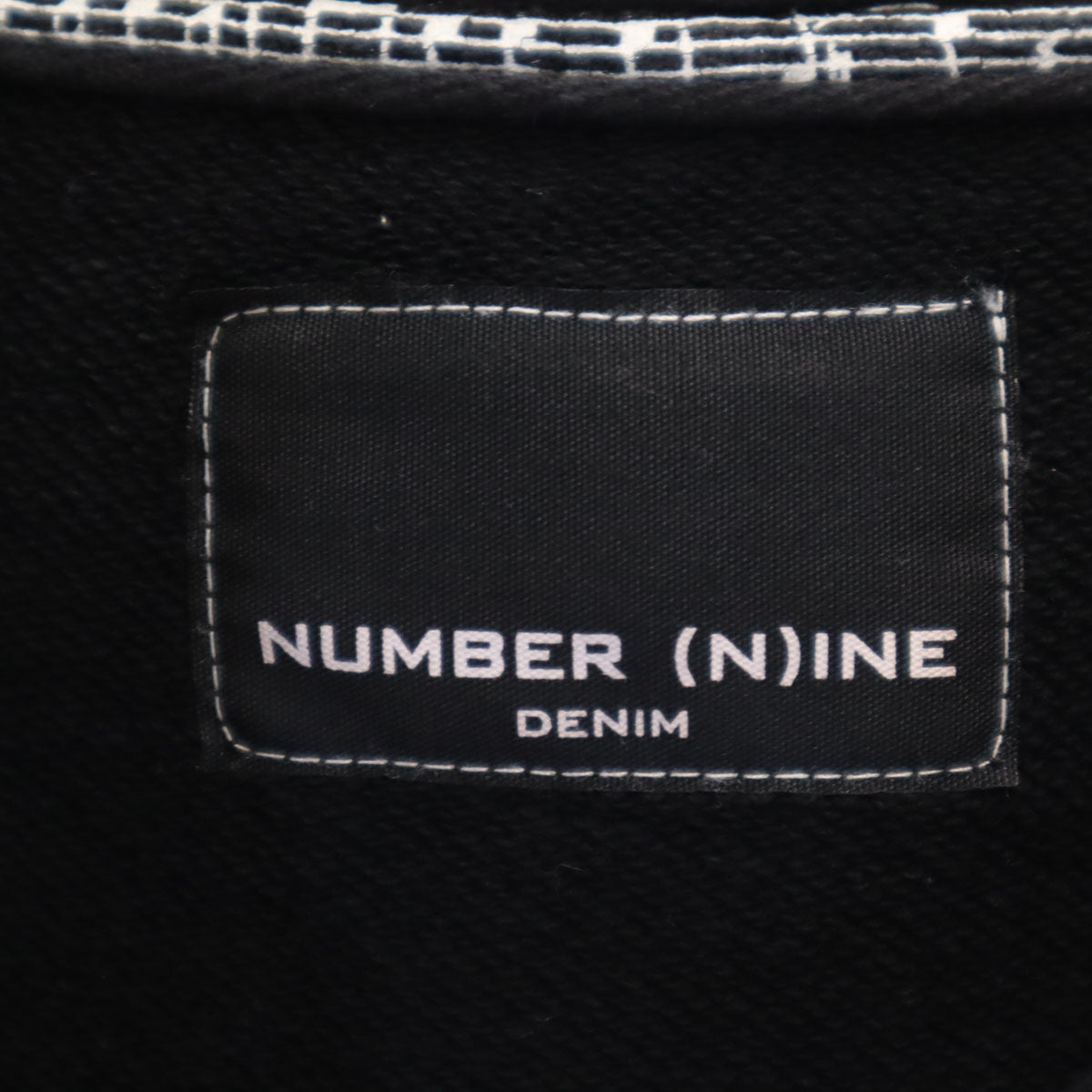 NUMBER (N)INE DENIM ナンバーナイン デニム 長袖 Wジップ スウェットパーカー S ブラック メンズ
