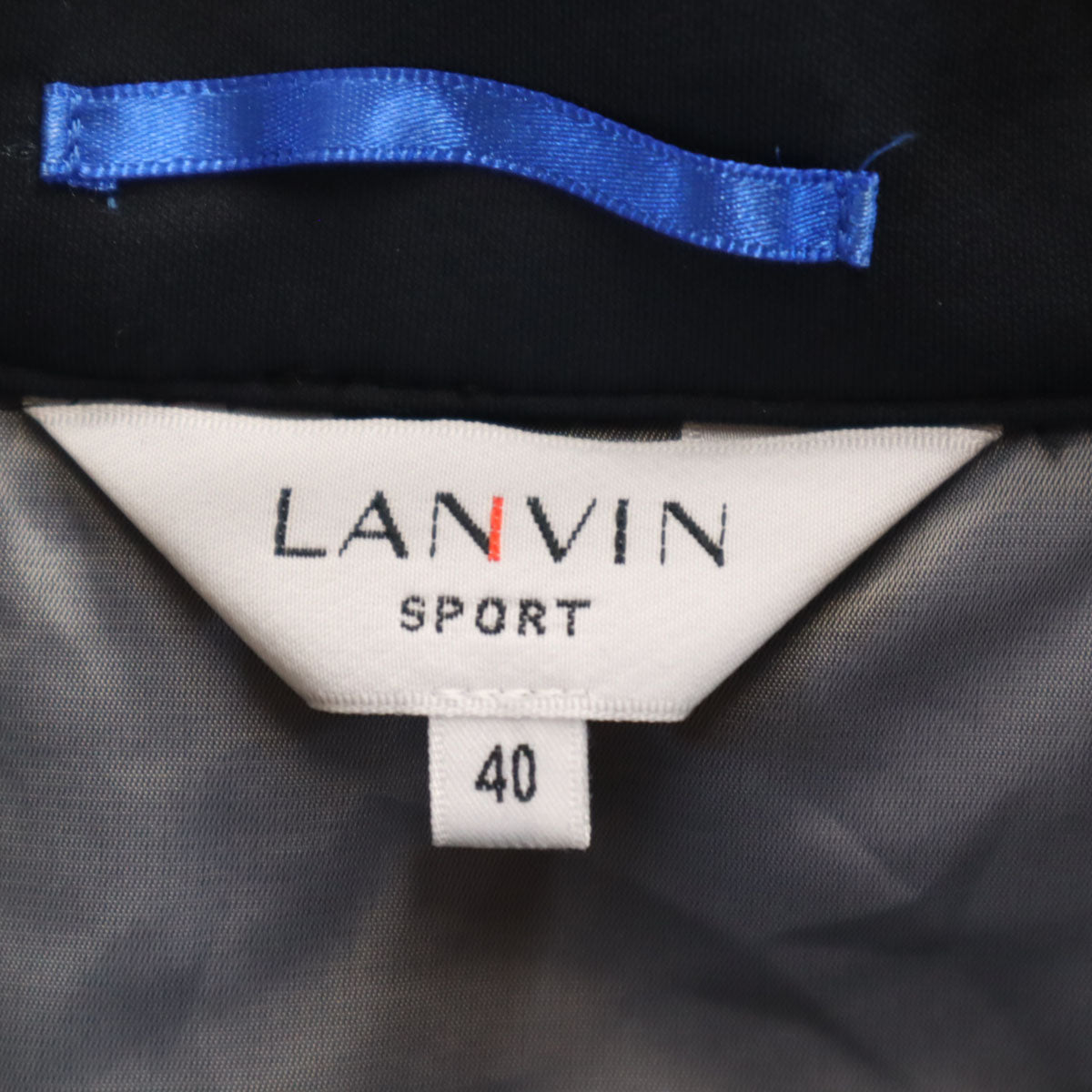 LANVIN SPORT ランバンスポール 日本製 ゴルフ ベスト 40 チャコールグレー メンズ