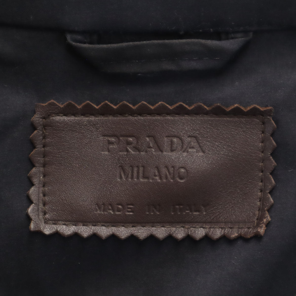 PRADA プラダ イタリア製 ステンカラーコート 40 ネイビー レディース