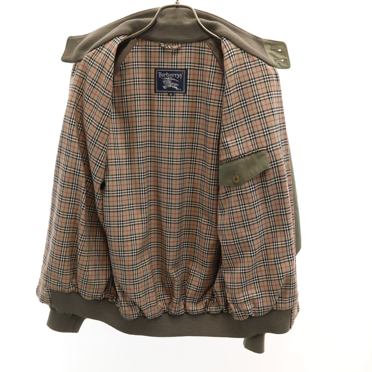 Burberrys バーバリーズ 90s ハリントンジャケット タマムシ スイングトップ M カーキ ジャケット メンズ