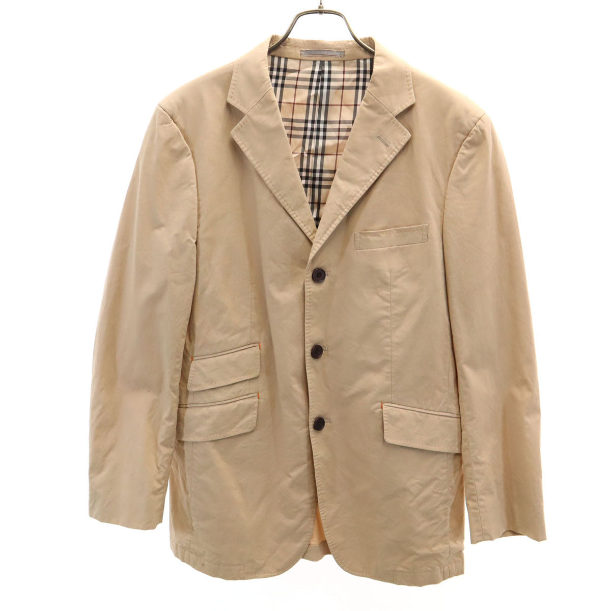 BURBERRY BLACK LABEL バーバリーブラックレーベル テーラードジャケット L ベージュ 三陽商会 メンズ