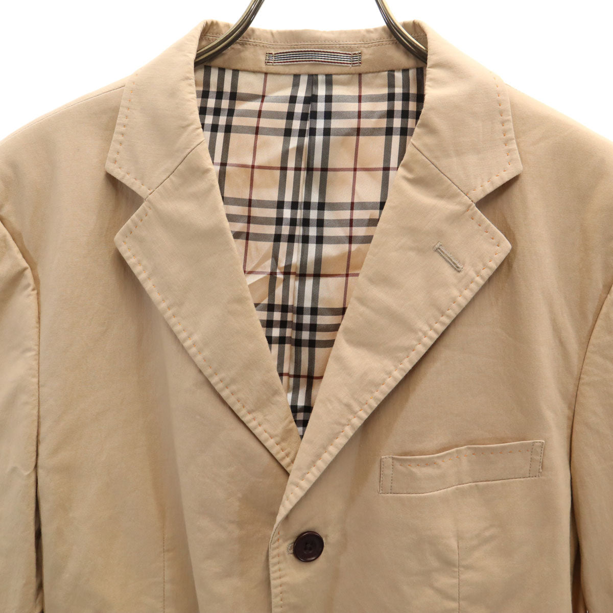 BURBERRY BLACK LABEL バーバリーブラックレーベル テーラードジャケット L ベージュ 三陽商会 メンズ