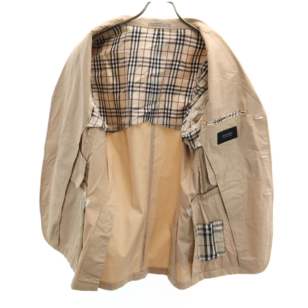BURBERRY BLACK LABEL バーバリーブラックレーベル テーラードジャケット L ベージュ 三陽商会 メンズ