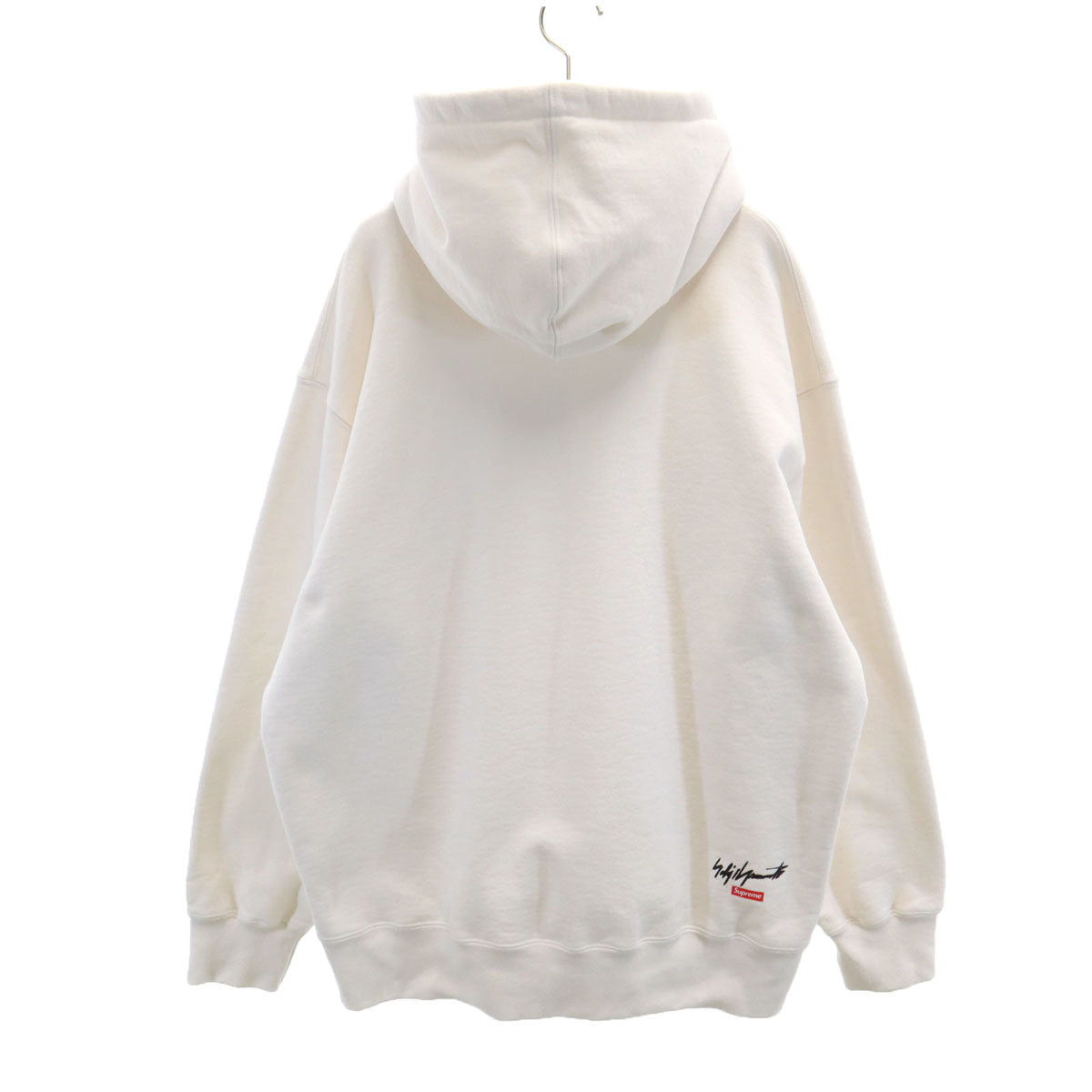 Supreme シュプリーム 22AW カナダ製 Yohji Yamamoto ヨウジヤマモト コラボ 長袖 スウェットパーカー L ホワイト 裏起毛 メンズ