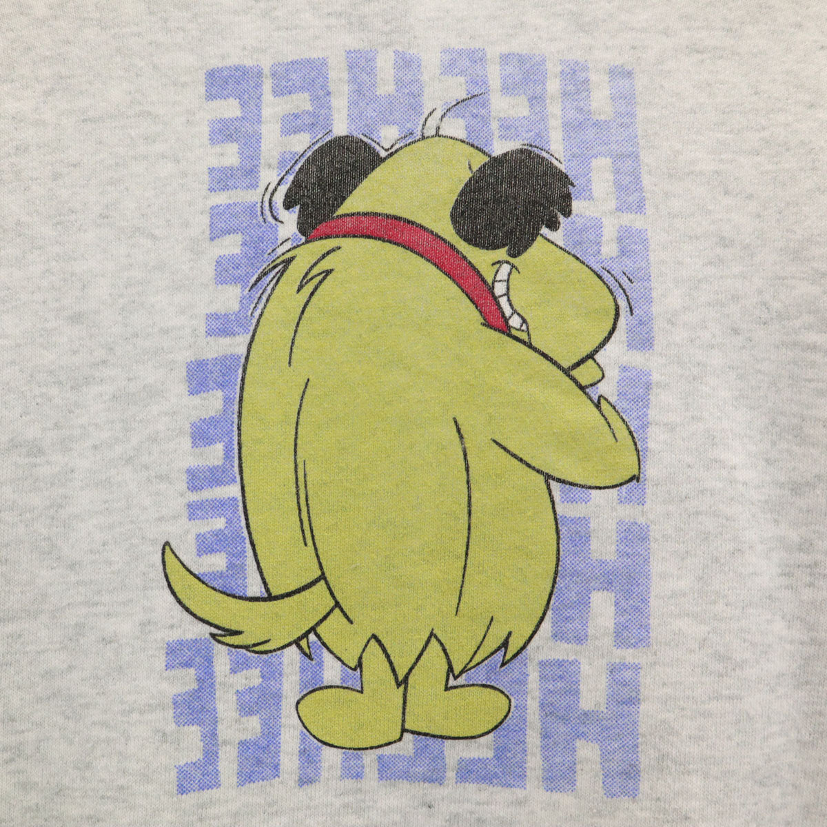 FRUIT OF THE LOOM フルーツオブザルーム 90s USA製 オールド チキチキマシン猛レース ケンケン 長袖 スウェット トレーナー 14-16 グレー 裏起毛 キッズ