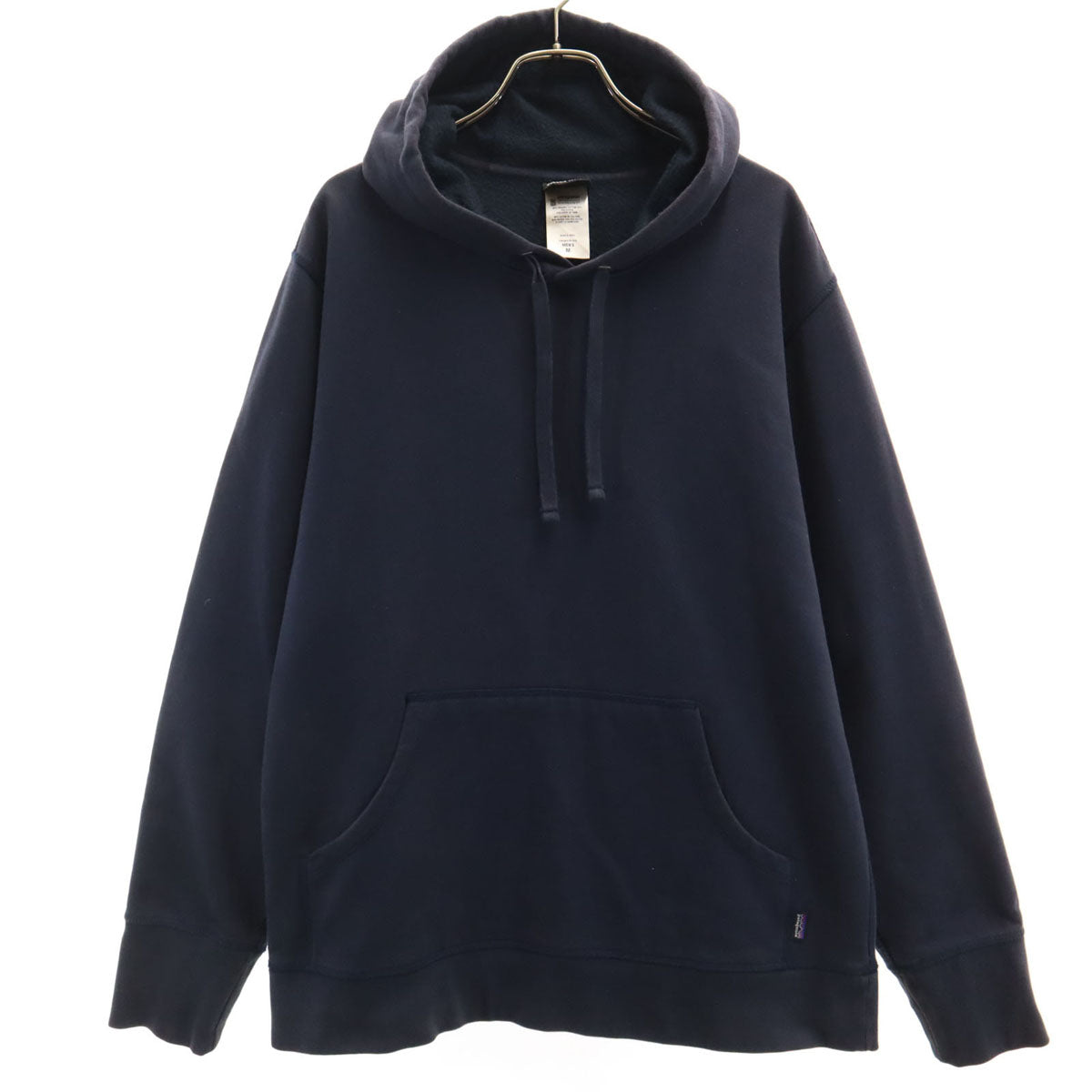 patagonia パタゴニア バックプリント 長袖 スウェットパーカー M ネイビー 26649S0 アウトドア 裏起毛 メンズ