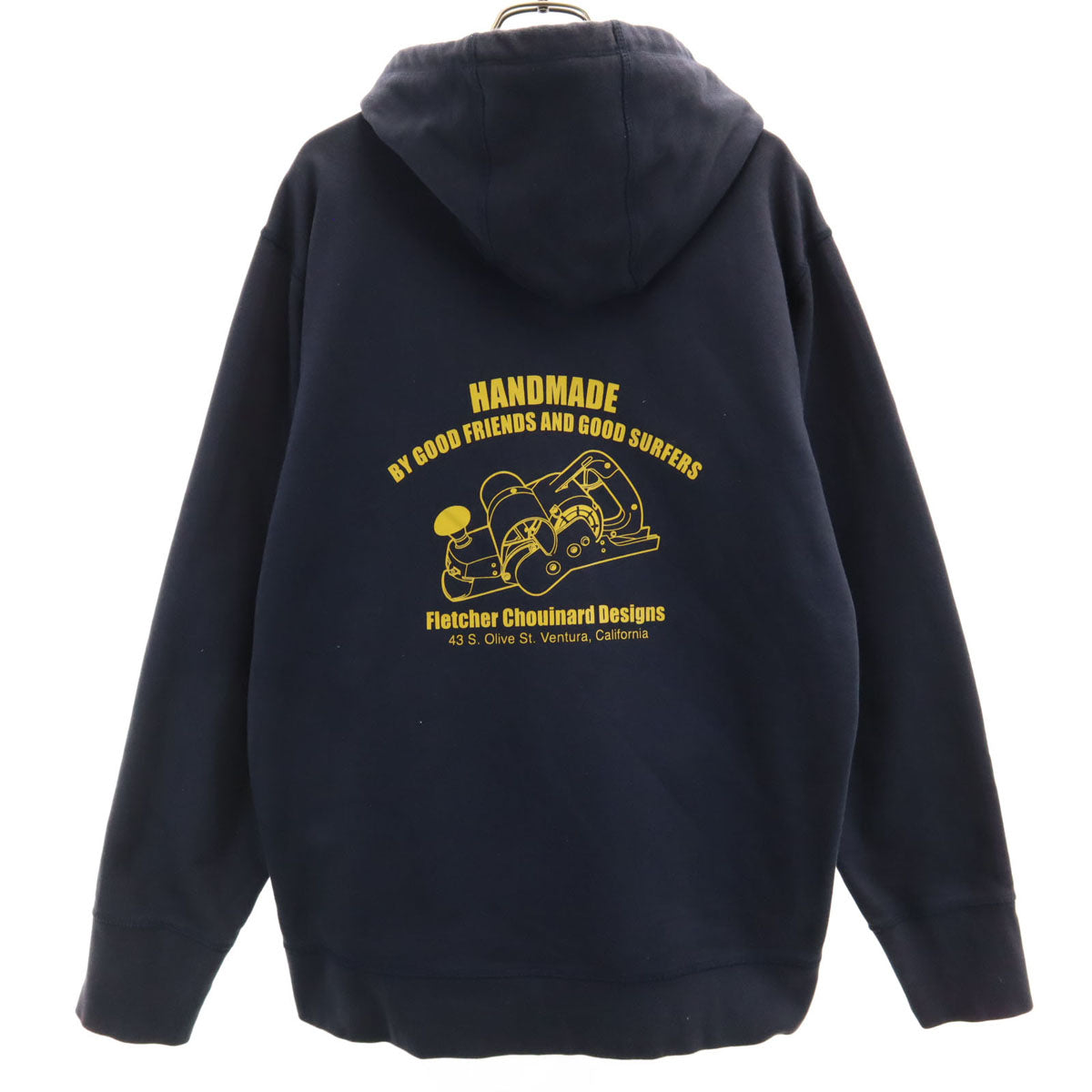 patagonia パタゴニア バックプリント 長袖 スウェットパーカー M ネイビー 26649S0 アウトドア 裏起毛 メンズ