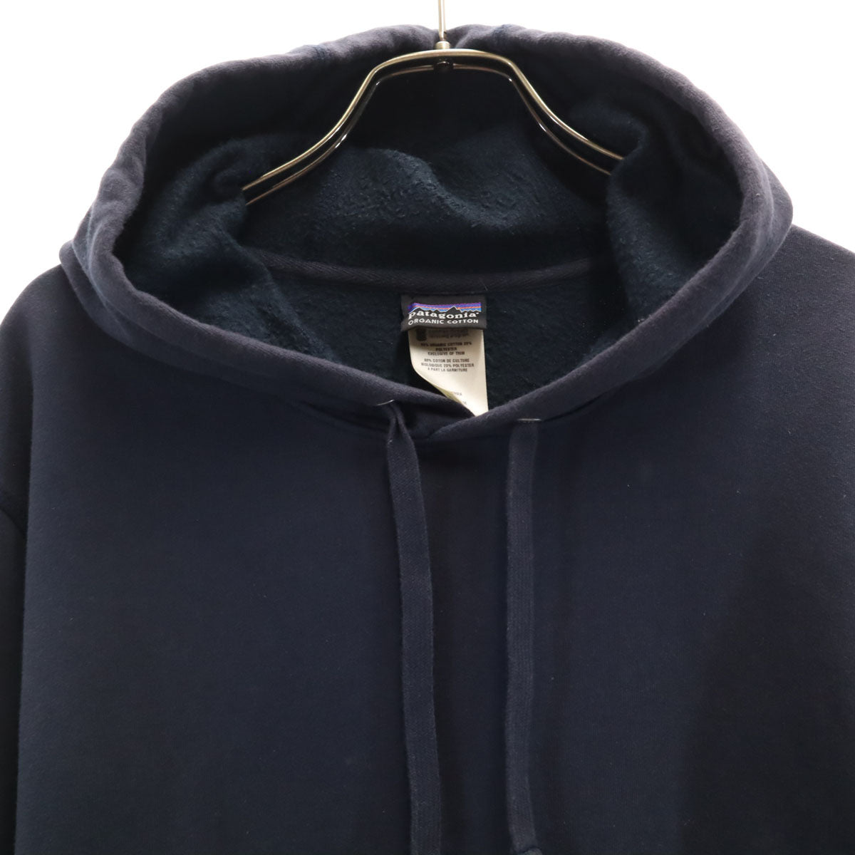 patagonia パタゴニア バックプリント 長袖 スウェットパーカー M ネイビー 26649S0 アウトドア 裏起毛 メンズ
