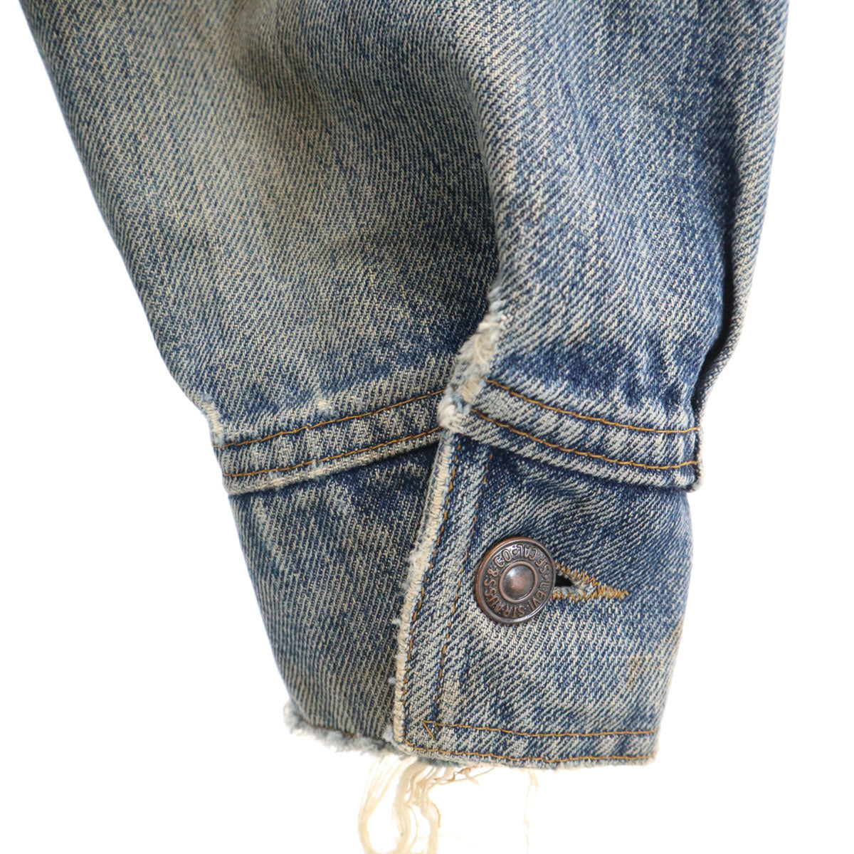 Levi's リーバイス 70s ヴィンテージ ブッシュジャケット ロング デニムジャケット L ウォッシュブルー ジージャン レディース