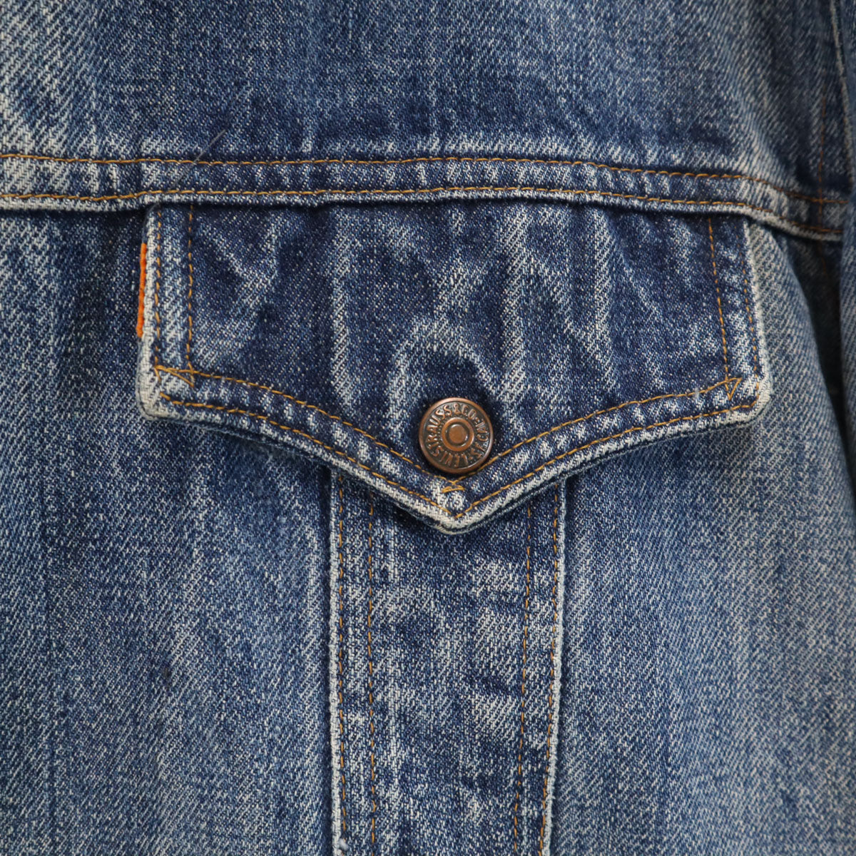 Levi's リーバイス 70s ヴィンテージ ブッシュジャケット ロング デニムジャケット L ウォッシュブルー ジージャン レディース