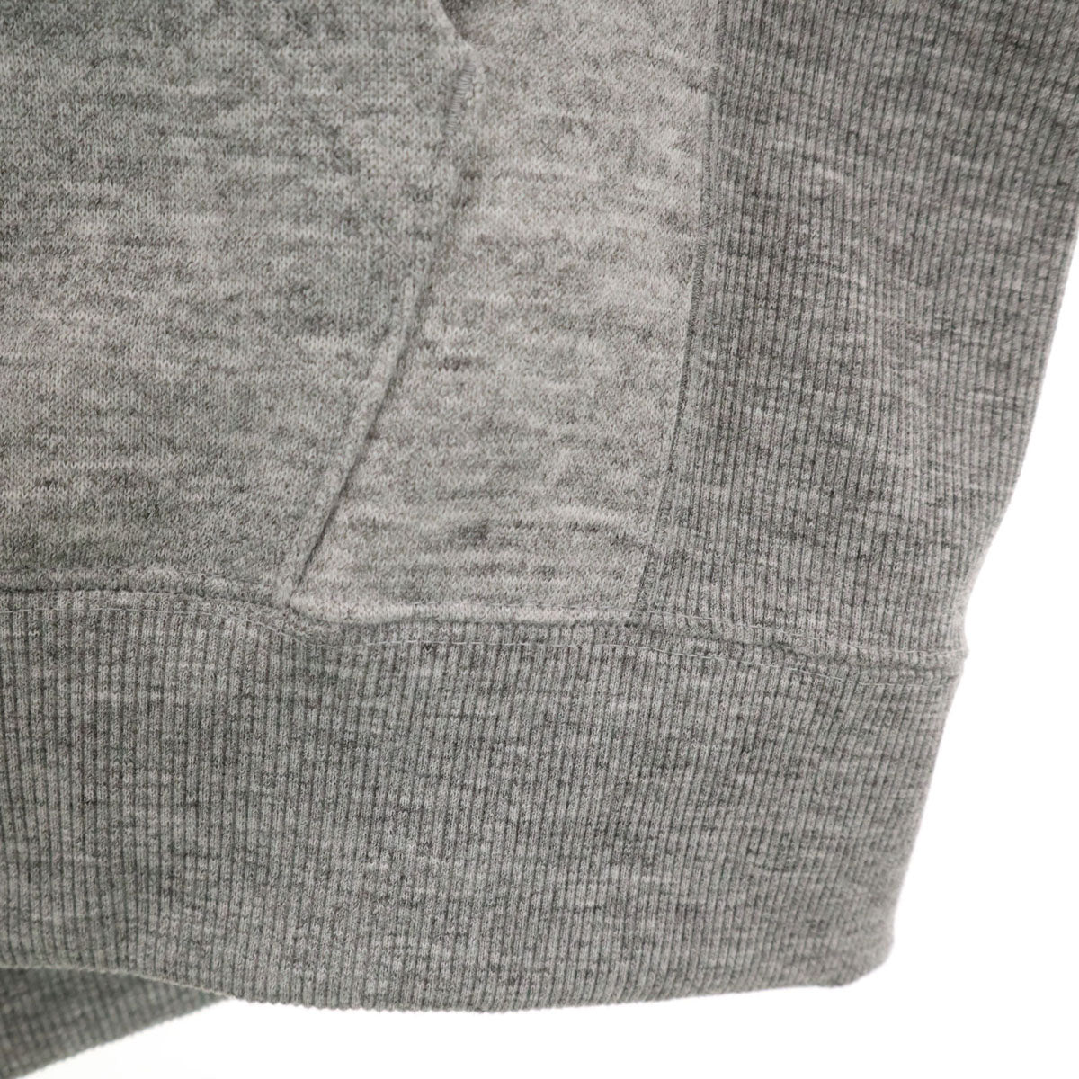THE NORTH FACE ノースフェイス スクエアロゴ 長袖 スウェット ジップパーカー S グレー NT62132 アウトドア 裏起毛 メンズ