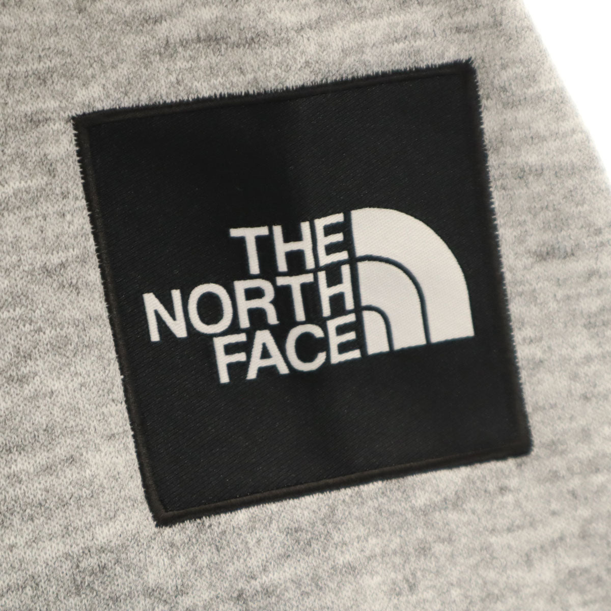 THE NORTH FACE ノースフェイス スクエアロゴ 長袖 スウェット ジップパーカー S グレー NT62132 アウトドア 裏起毛 メンズ