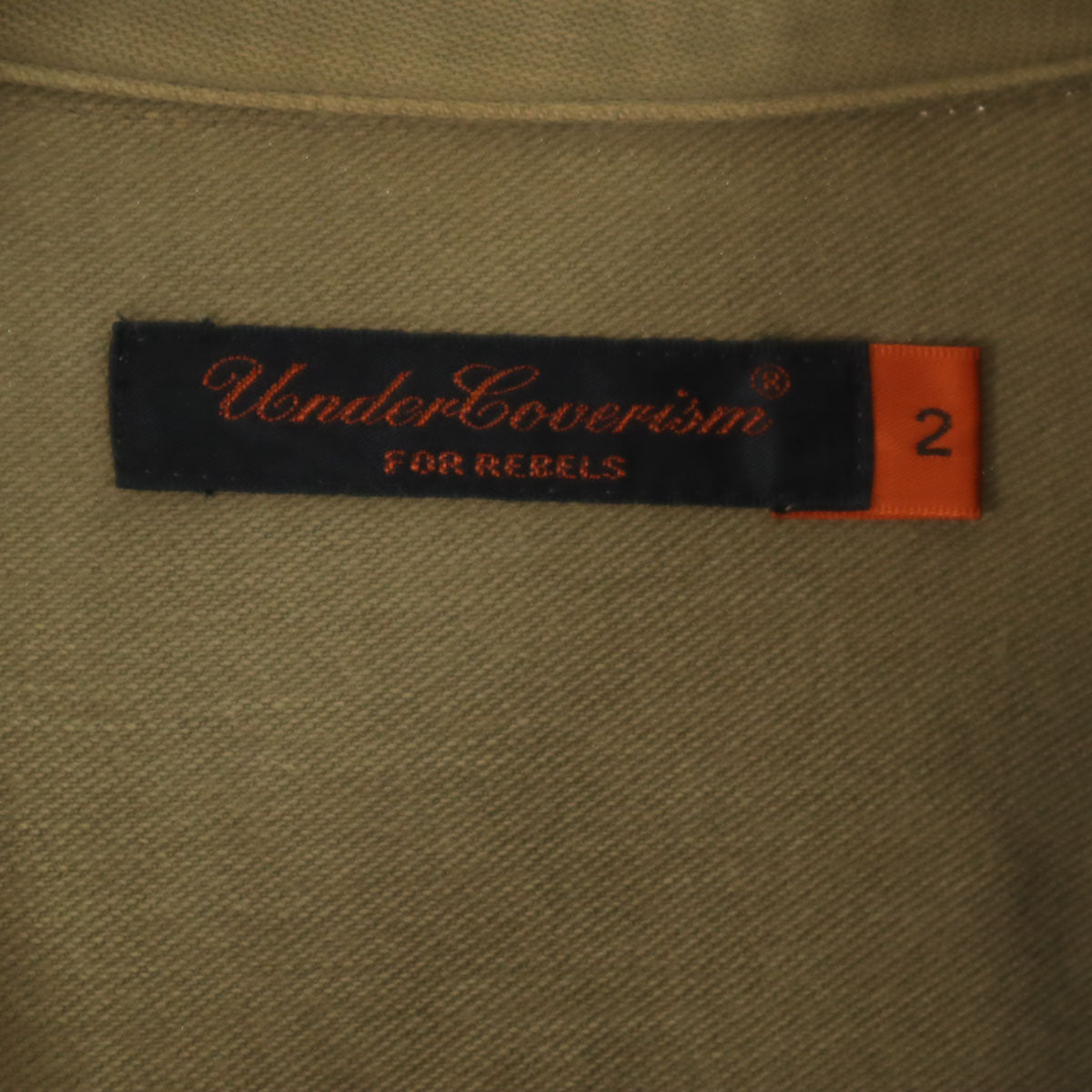 UNDERCOVER アンダーカバー 06AW 日本製 長袖 ミリタリーシャツ 2 カーキ メンズ
