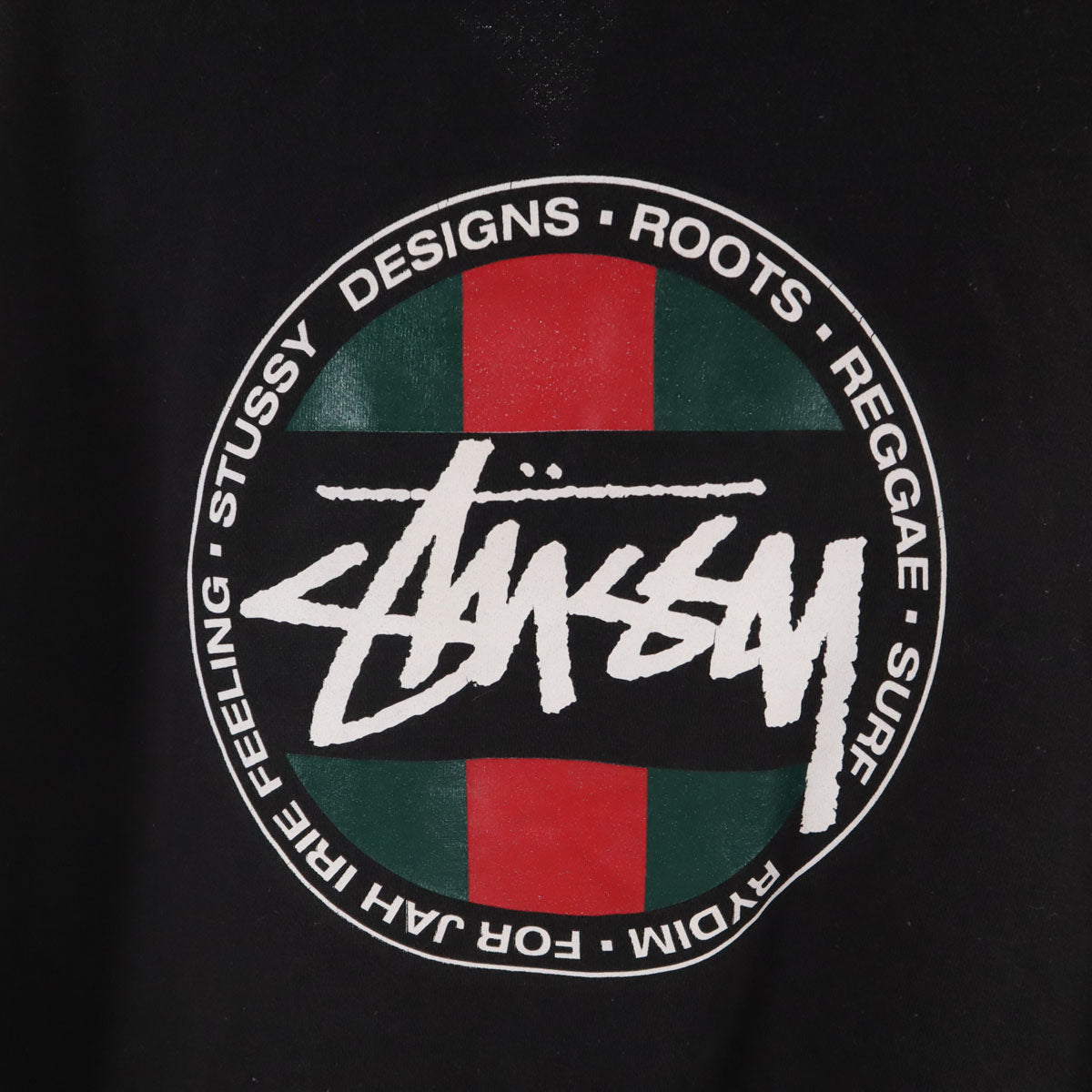 STUSSY ステューシー USA製 バックロゴ 長袖 スウェット ジップパーカー S ブラック メンズ