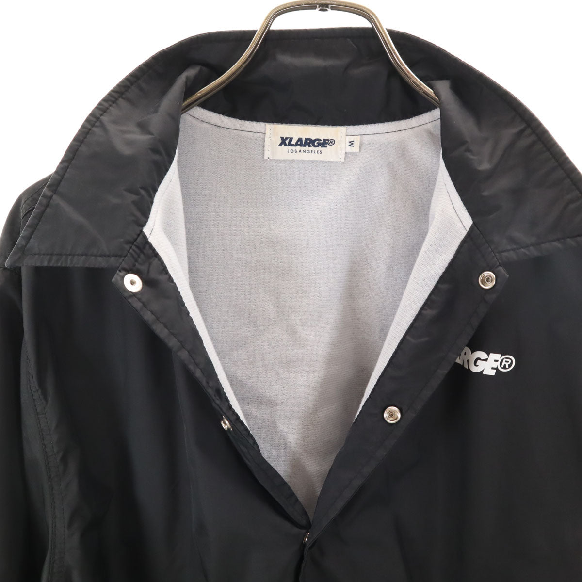 XLARGE エクストララージ バックロゴ コーチジャケット M ブラック メンズ