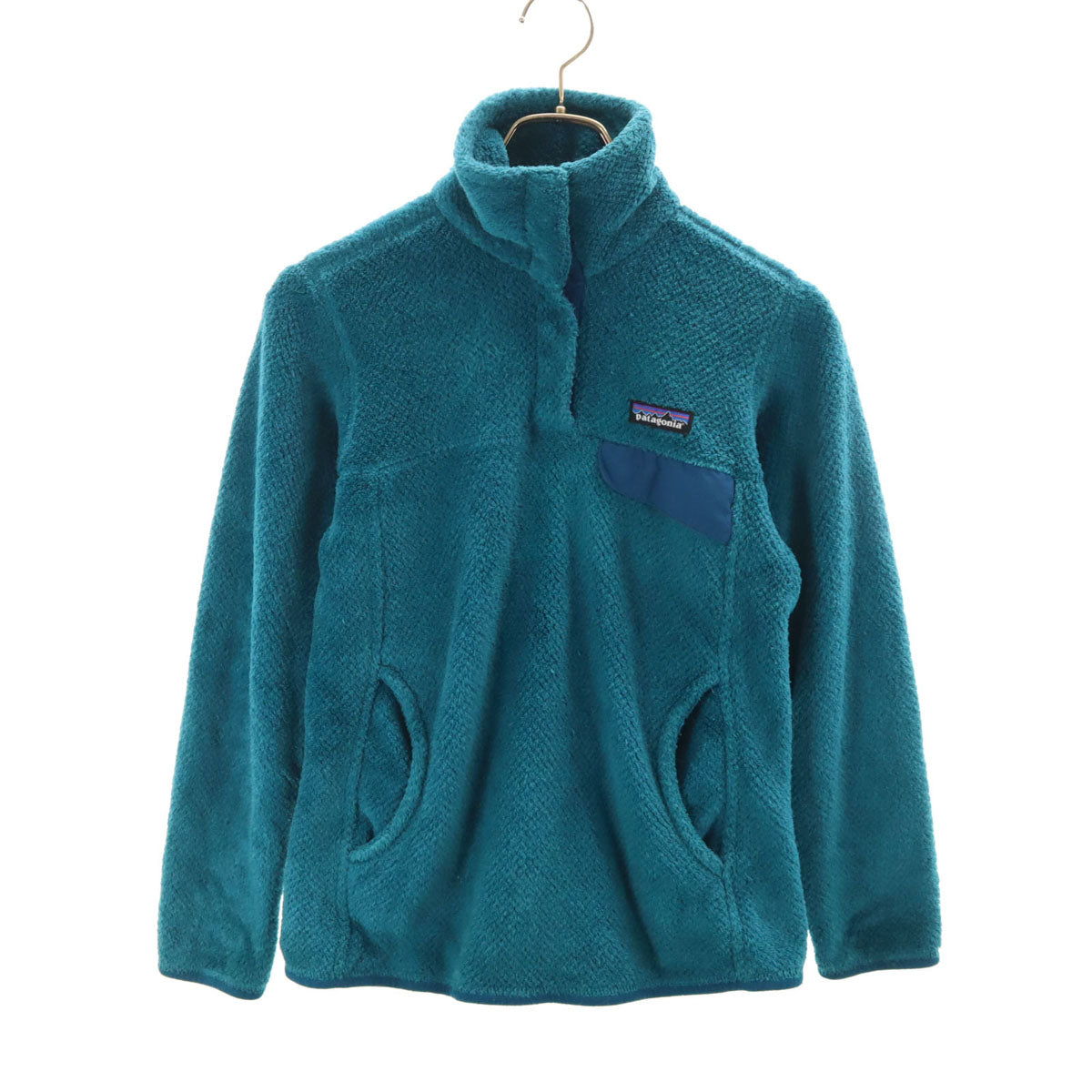 patagonia パタゴニア リツールスナップT フリースジャケット XS 青緑系 25442SP17 アウトドア レディース