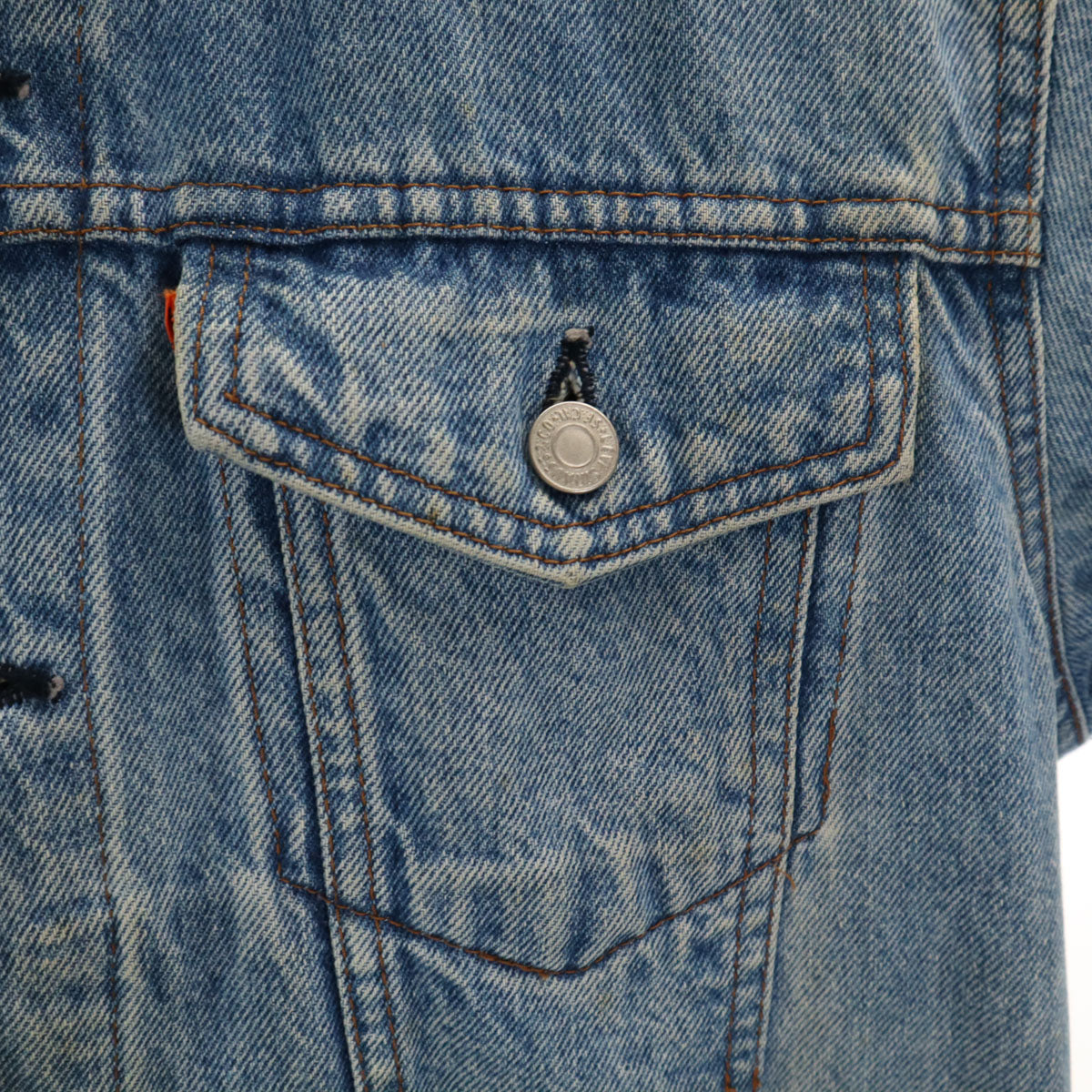 Levi's リーバイス 90s 70651-0217 オレンジタブ オールド デニムジャケット L ブルー ジャージ トラッカー メンズ