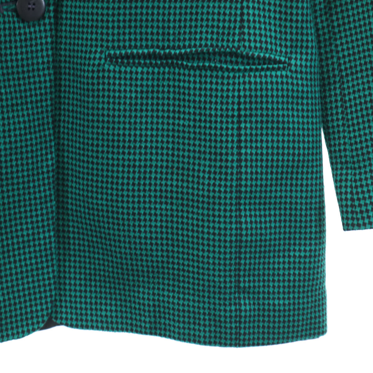 PENDLETON ペンドルトン 70s USA製 ヴィンテージ 総柄 テーラードジャケット 12 グリーン レディース