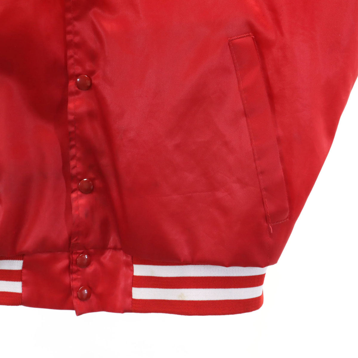 Swingster スウィングスター 80s ヴィンテージ コーチジャケット スタジャン L レッド ブルゾン ジャケット 裏トリコット メンズ