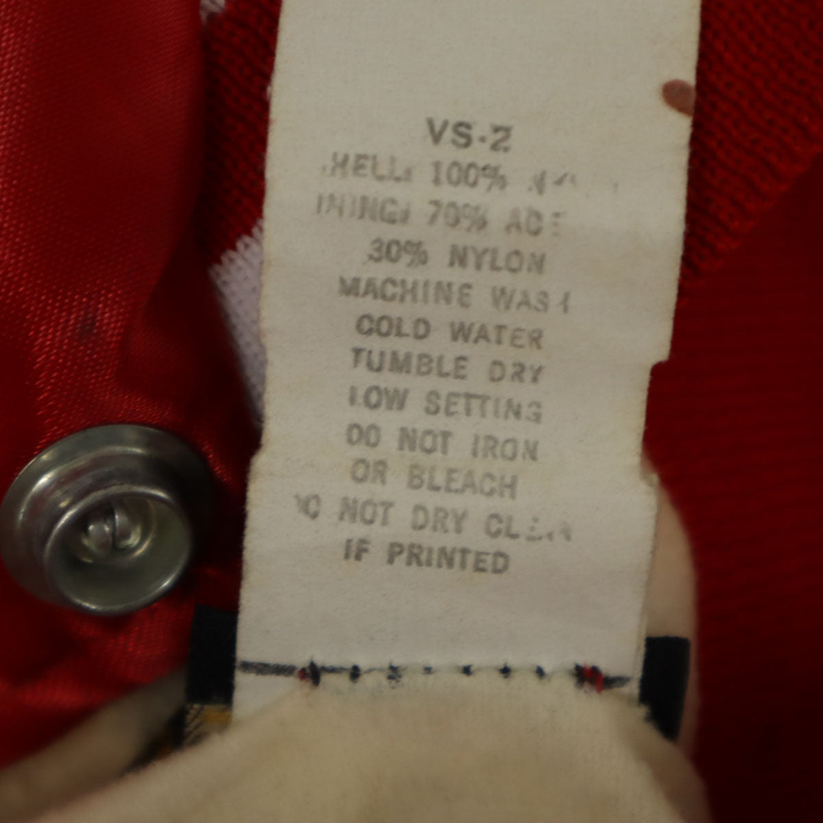 Swingster スウィングスター 80s ヴィンテージ コーチジャケット スタジャン L レッド ブルゾン ジャケット 裏トリコット メンズ