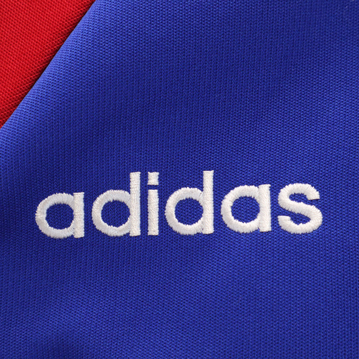 adidas アディダス 90s オールド トラックジャケット 上下 セットアップ L ブルー デサント ジャージ メンズ