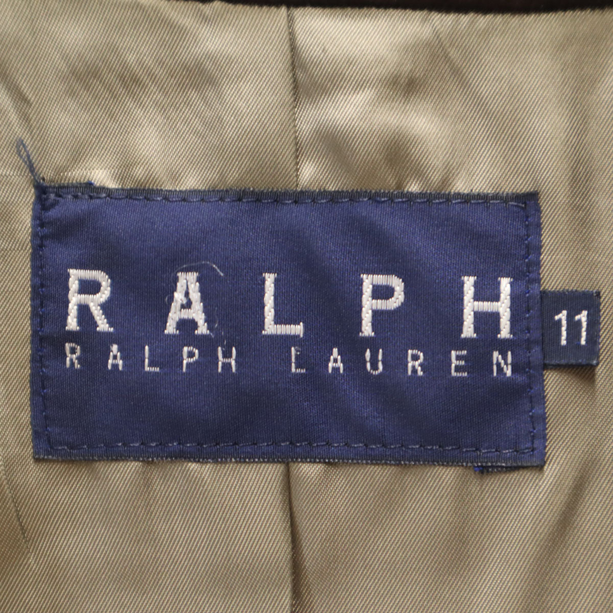 RALPH RALPH LAUREN ラルフラルフローレン 90s オールド ツイード スカートスーツ 上下 セットアップ 11 ブラウン レディース