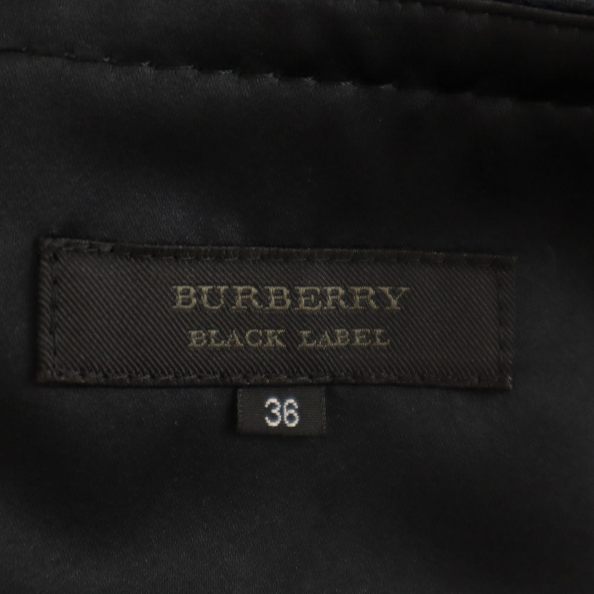 BURBERRY BLACK LABEL バーバリーブラックレーベル 日本製 スカートスーツ 上下 セットアップ 38/36 ブラック系 三陽商会 レディース