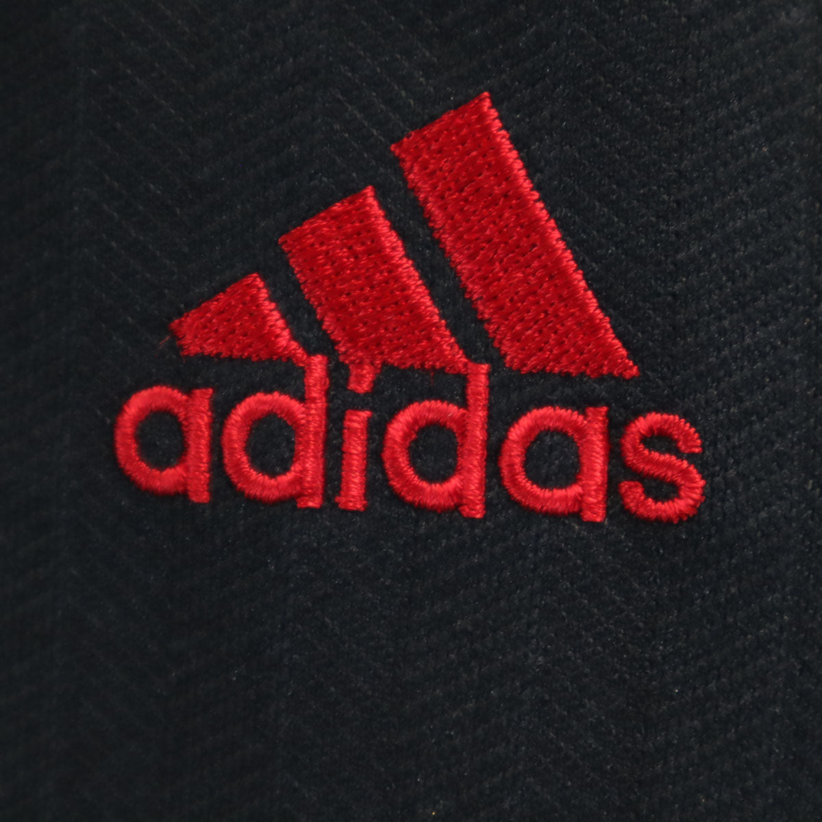 adidas アディダス 日本製 ヘリンボーン柄 トラックジャケット O ブラック ジャージ メンズ