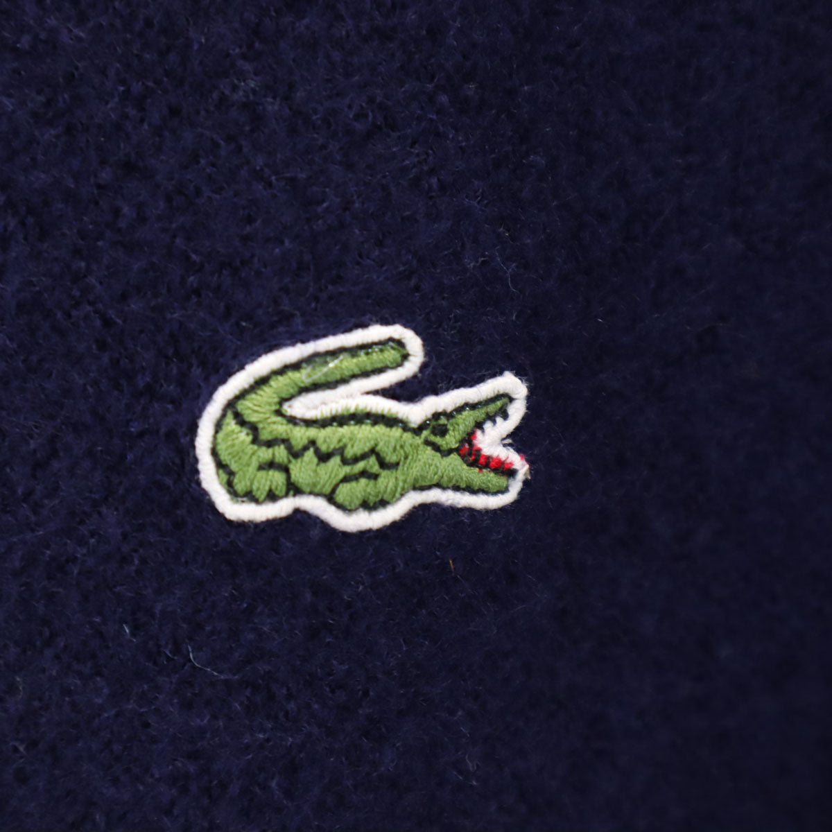 LACOSTE ラコステ 80s ヴィンテージ 長袖 ニットカーディガン S ブルー メンズ