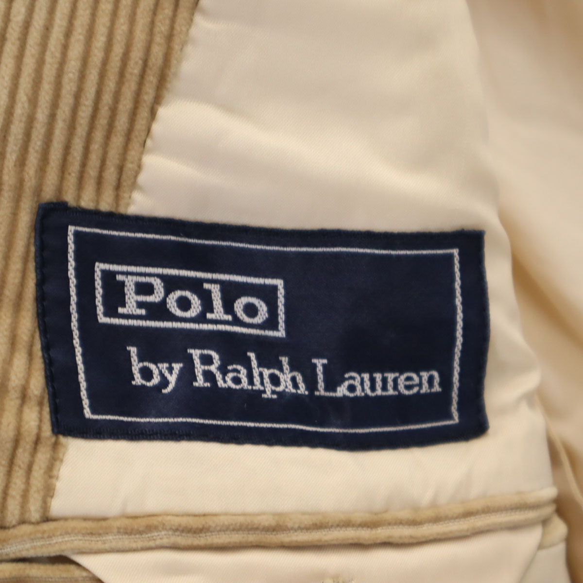 POLO RALPH LAUREN ポロラルフローレン 90s オールド コーデュロイ テーラードジャケット 90-78-165 ベージュ メンズ
