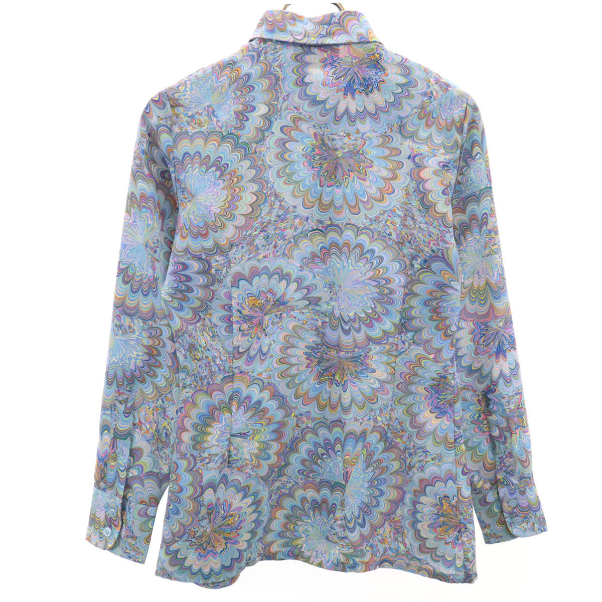 Allison Peters 70s ヴィンテージ サイケ柄 長袖 シャツ 9 マルチ レディース