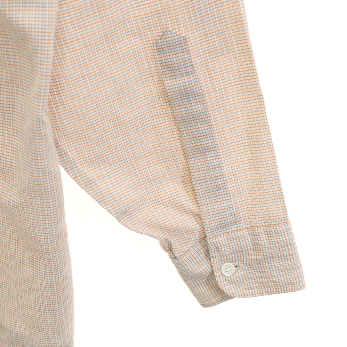 ジョンヘンリー 70s ヴィンテージ チェック柄 長袖 シャツ 32-33 ベージュ メンズ