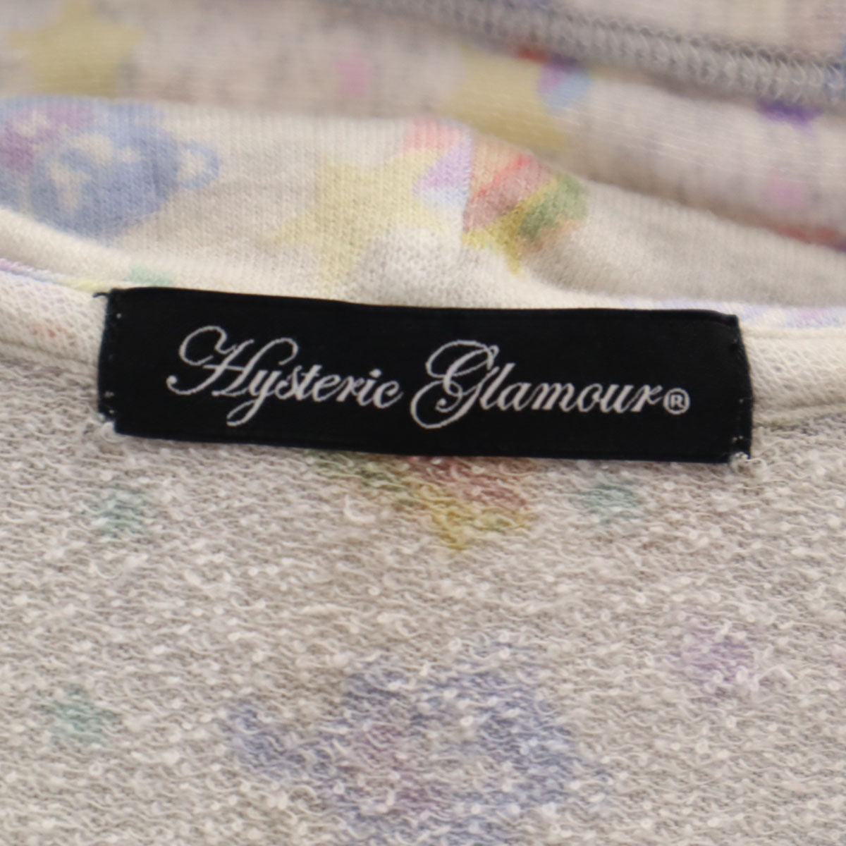 HYSTERIC GLAMOUR ヒステリックグラマー 日本製 総柄 長袖 パーカー FREE グレー レディース