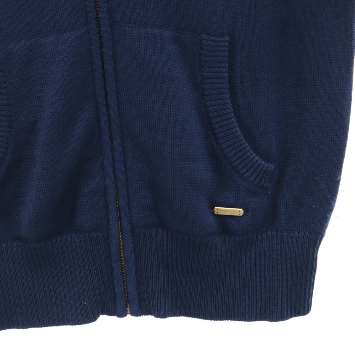 BLUE LABEL CRESTBRIDGE ブルーレーベルクレストブリッジ 長袖 ニット ジップパーカー 38 ネイビー レディース