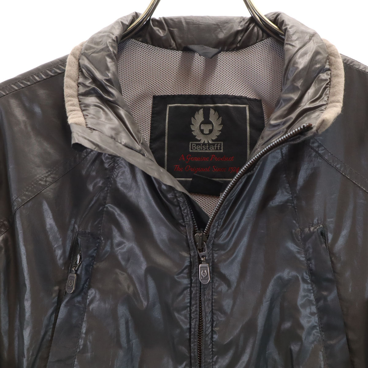 BELSTAFF ベルスタッフ イタリア製 ブルゾン S チャコールグレー ジャケット 裏メッシュ メンズ