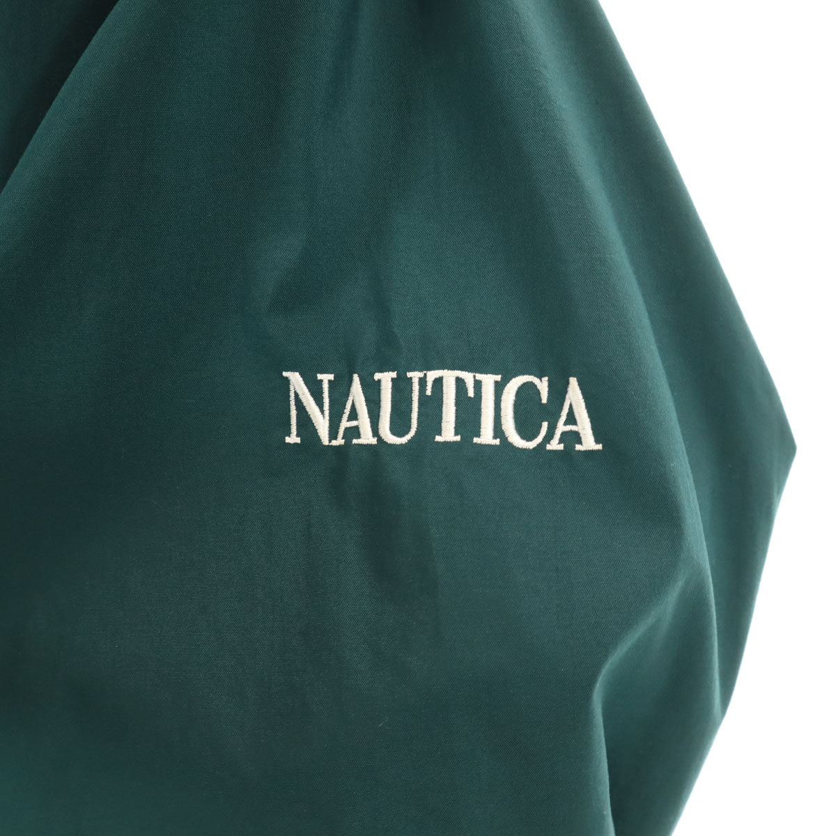 NAUTICA ノーティカ 90s オールド ナイロンジャケット S/P グリーン系 裏メッシュ メンズ