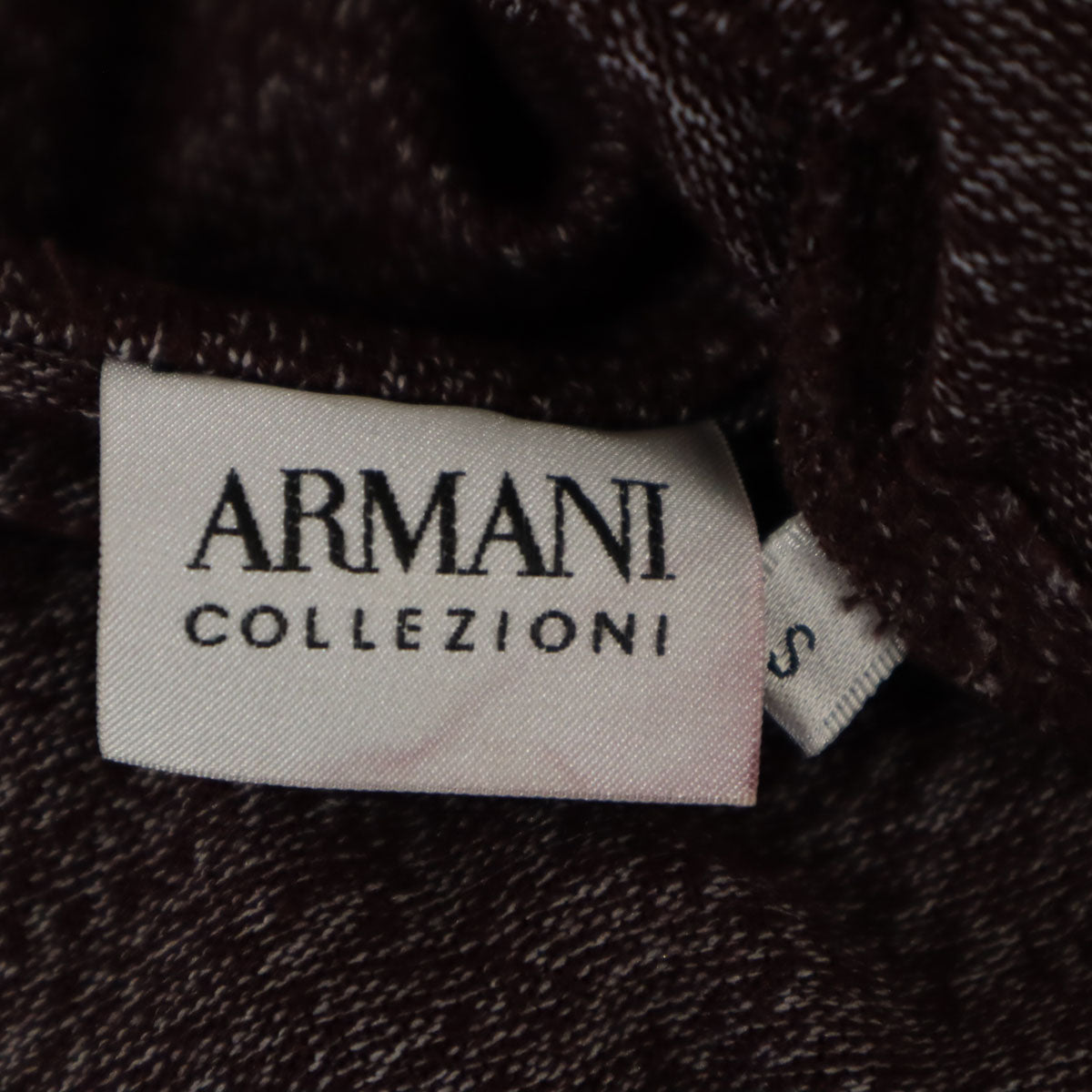 ARMANI COLLEZIONI アルマーニコレッツォーニ 長袖 タートルネック ニット S ボルドー メンズ