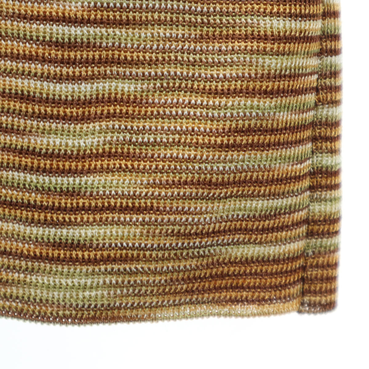 Missoni ミッソーニ イタリア製 総柄 長袖 ニット 40 グリーン レディース