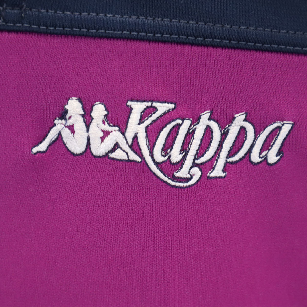 Kappa カッパ 80s 90s イタリア製 オールド ロング トラックジャケット YL ネイビー ジャージ キッズ