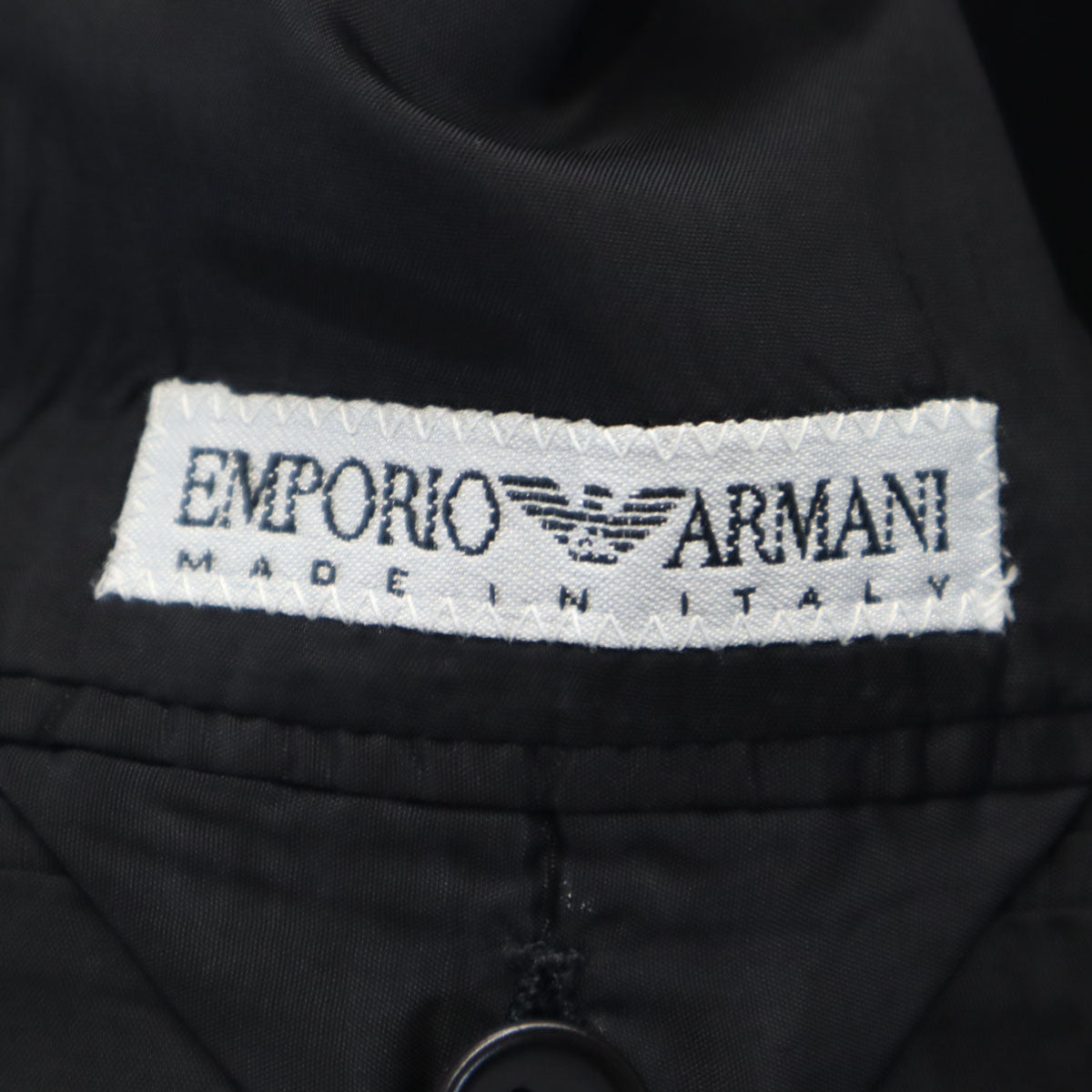Emporio Armani エンポリオアルマーニ 90s イタリア製 オールド テーラードジャケット 50 ブラック メンズ