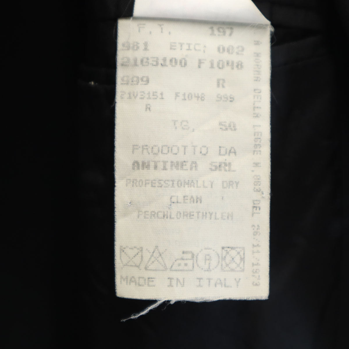 Emporio Armani エンポリオアルマーニ 90s イタリア製 オールド テーラードジャケット 50 ブラック メンズ