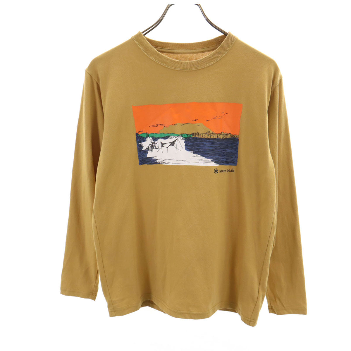 snowpeak スノーピーク 長袖 Tシャツ 1 キャメル ロンT メンズ