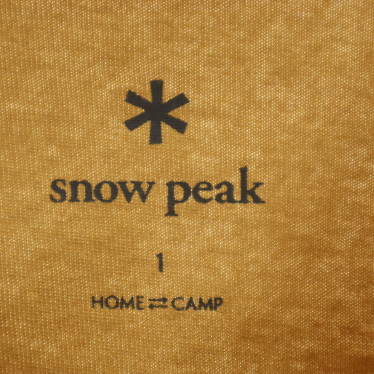 snowpeak スノーピーク 長袖 Tシャツ 1 キャメル ロンT メンズ