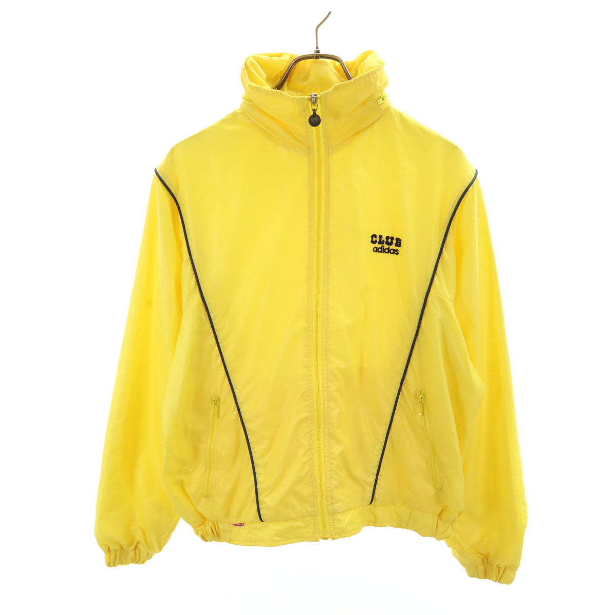 CLUBadidas クラブアディダス 70s 80s ヴィンテージ ナイロンジャケット M イエローベージュ デサント メンズ