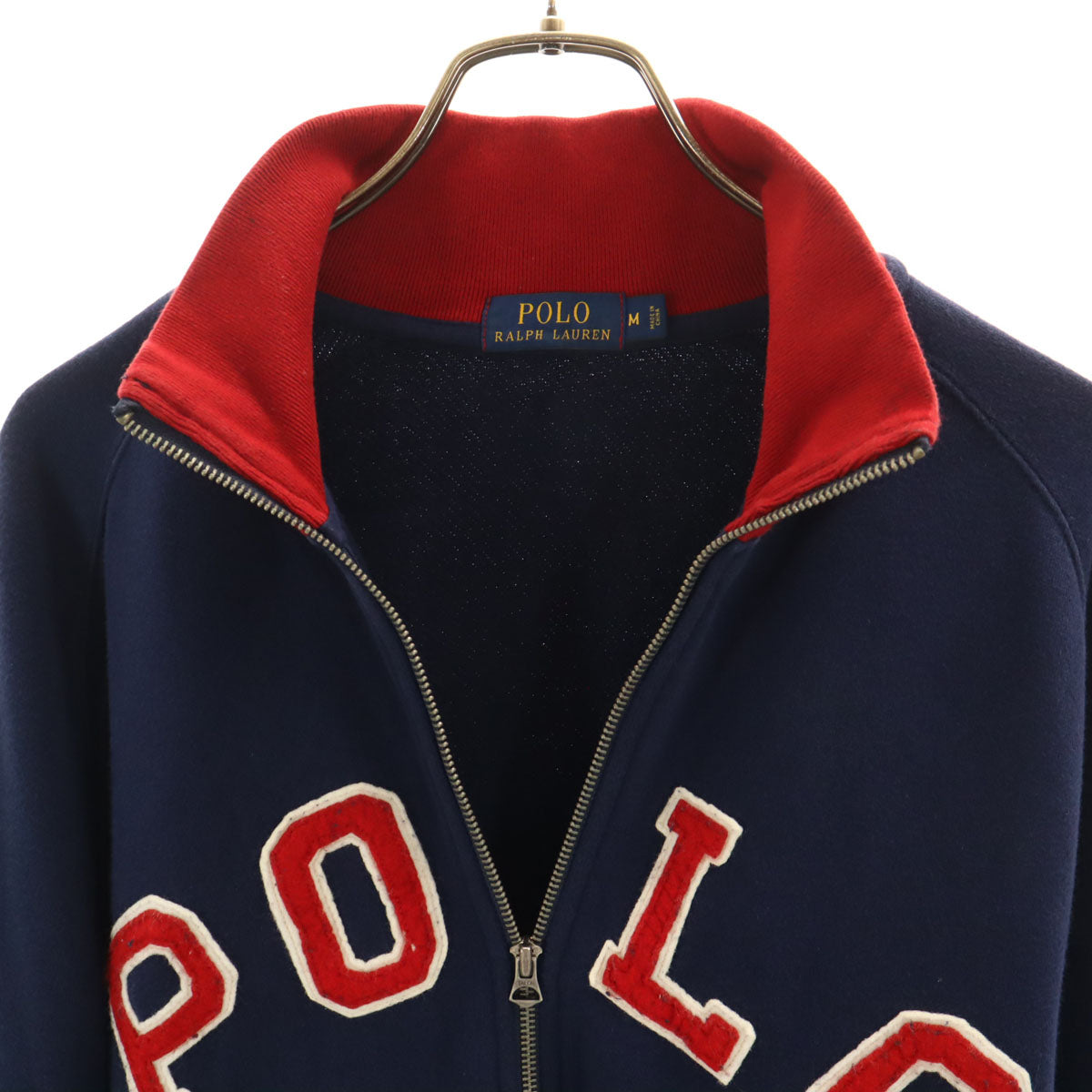POLO RALPH LAUREN ポロラルフローレン スウェット ジップジャケット M ネイビー 裏起毛 メンズ