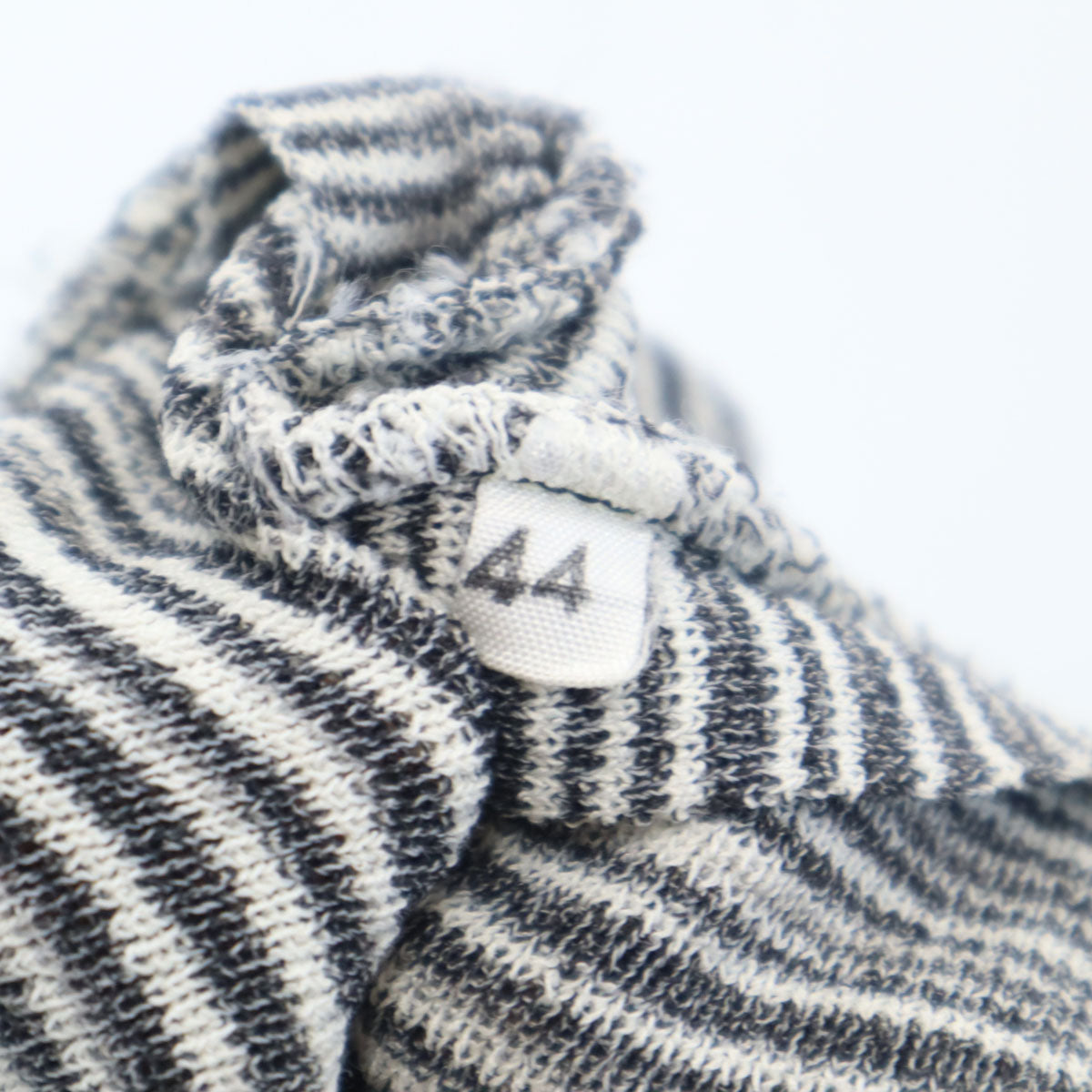 Missoni ミッソーニ イタリア製 ボーダー柄 長袖 Vネック ニットカーディガン 44 チャコールグレー レディース